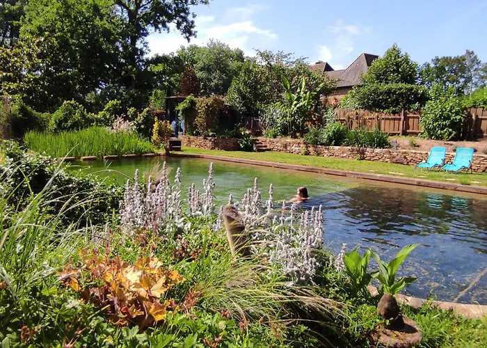 Maison De Charme, Piscine Naturelle Dordogne Perigord Feriehus Prats-du-Périgord